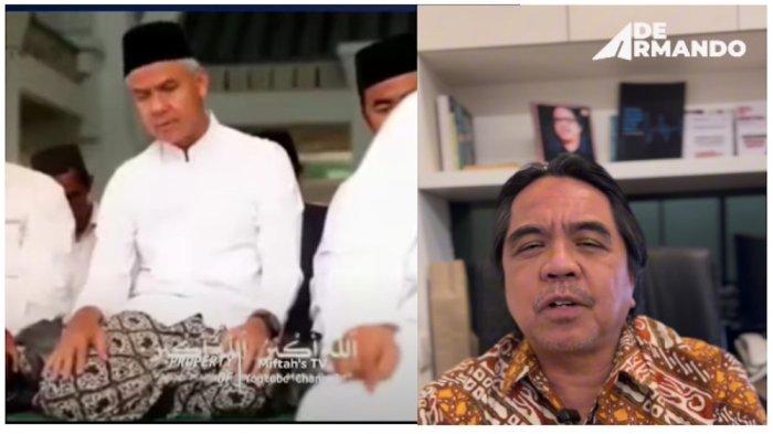 Bakal Caleg PSI Ade Armando menyinggung tayangan Ganjar Pranowo di azan magrib televisi.